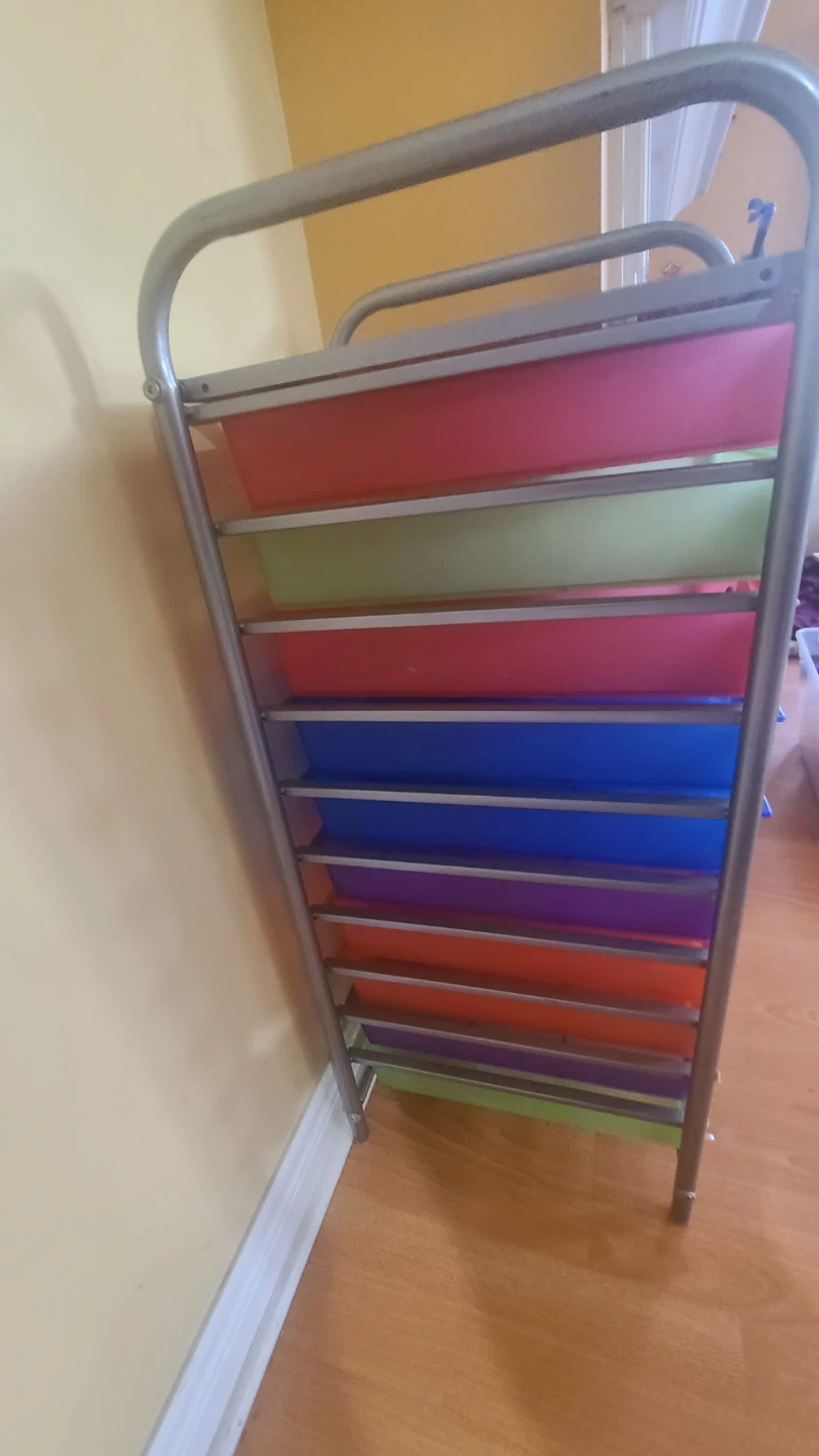 10-Drawer Rolling Craft Cart