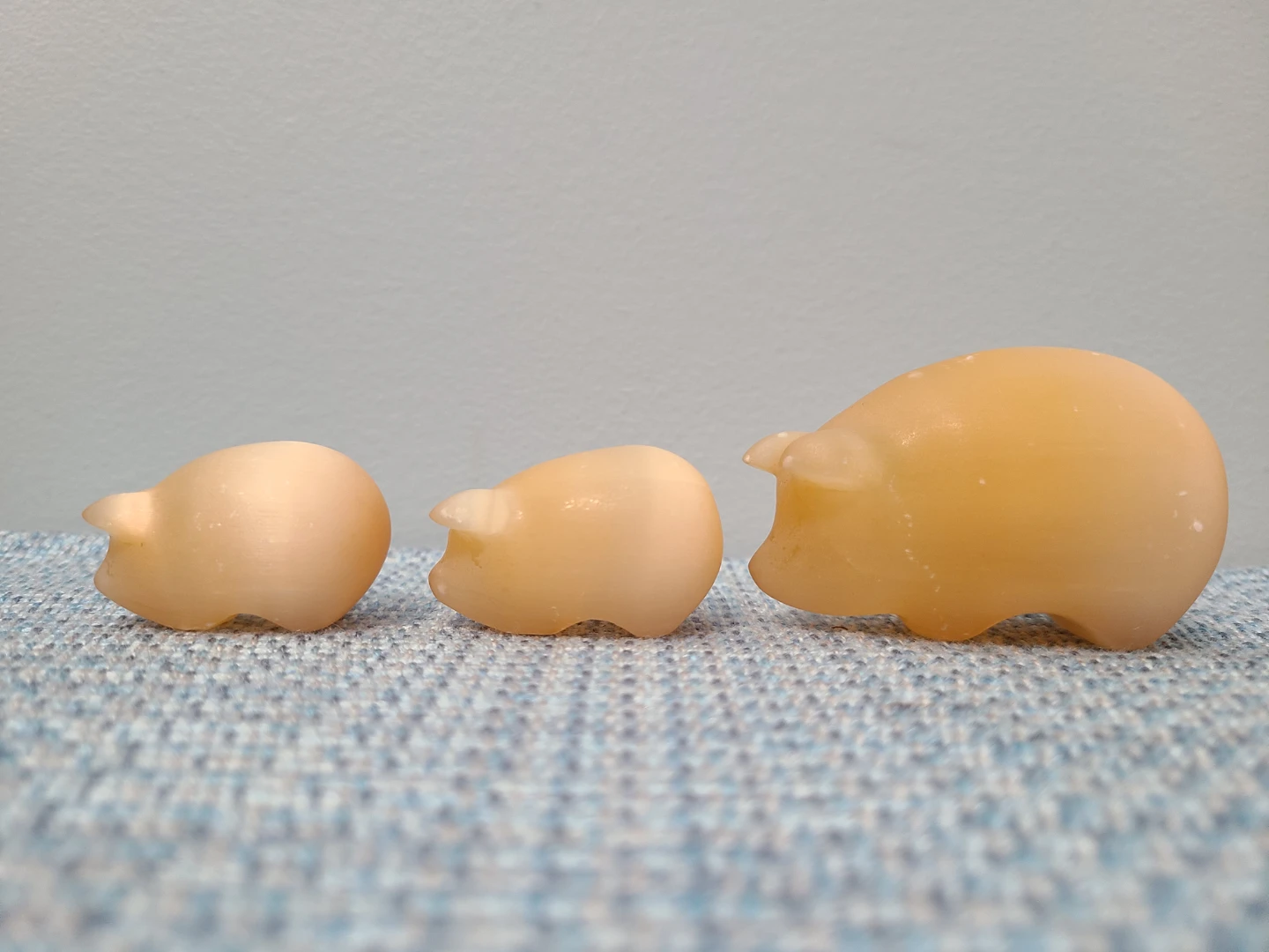 Vintage Russian Natural Ural Stone Pig Figurines - photo 3
