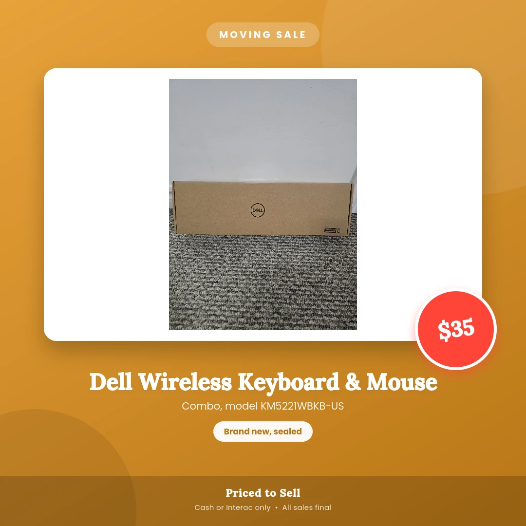 Dell Wireless Keyboard & Mouse Combo