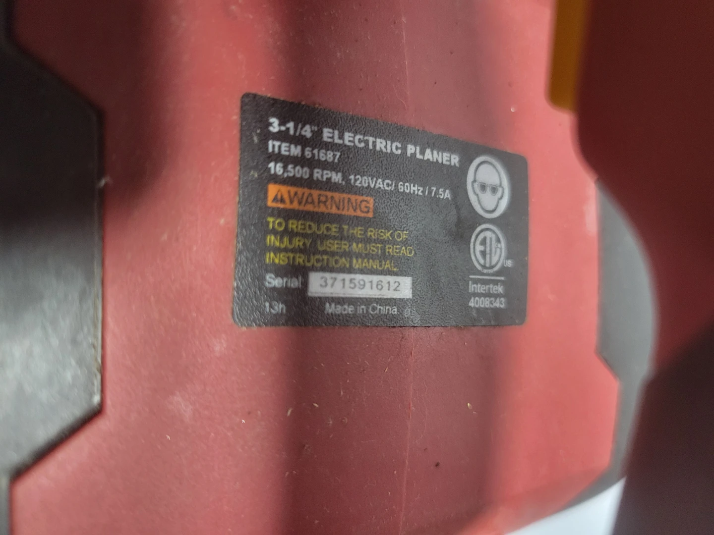 Chicago Electric 3-1/4" Electric Planer - photo 2