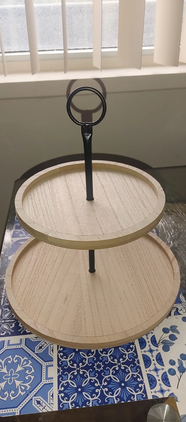 2-Tier Wood Serving Tray - photo 3