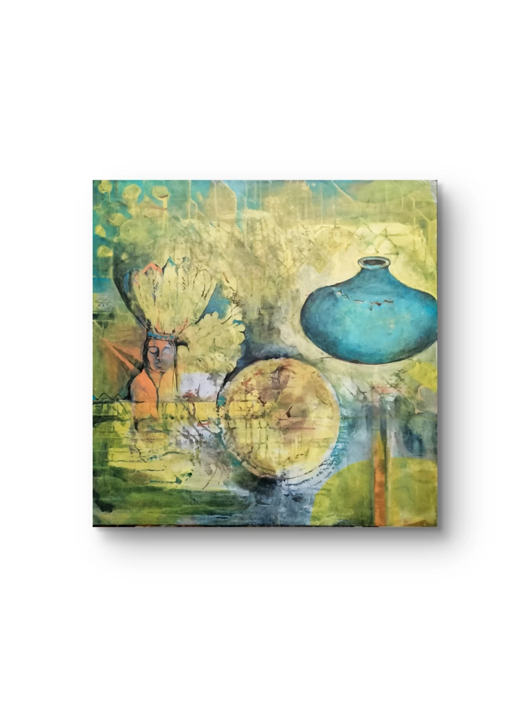 Abstract Native American and Pot Wall Art - photo 5