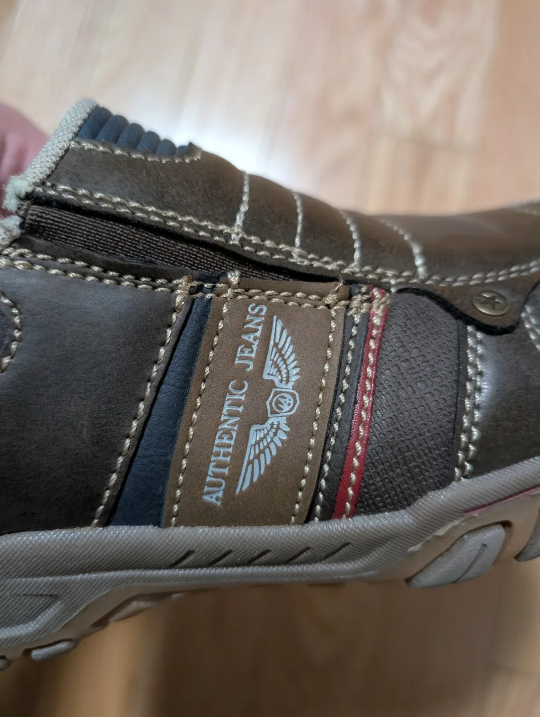 Authentic Jeans Brown Slip-On Shoes