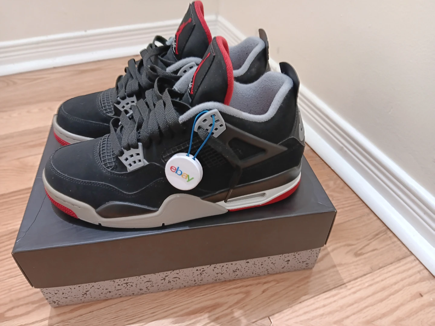 9 Men's Jordan OG Bred 4 NIKE (2019) - photo 3