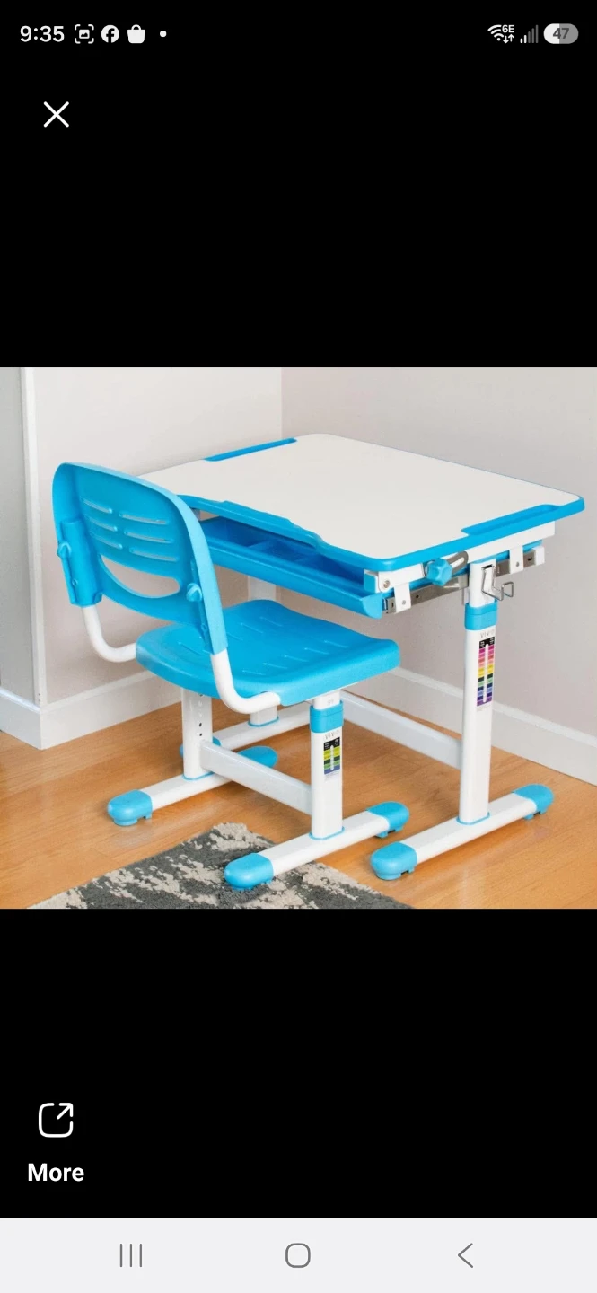 VIVO Height Adjustable Children's Desk and Chair Set - photo 3