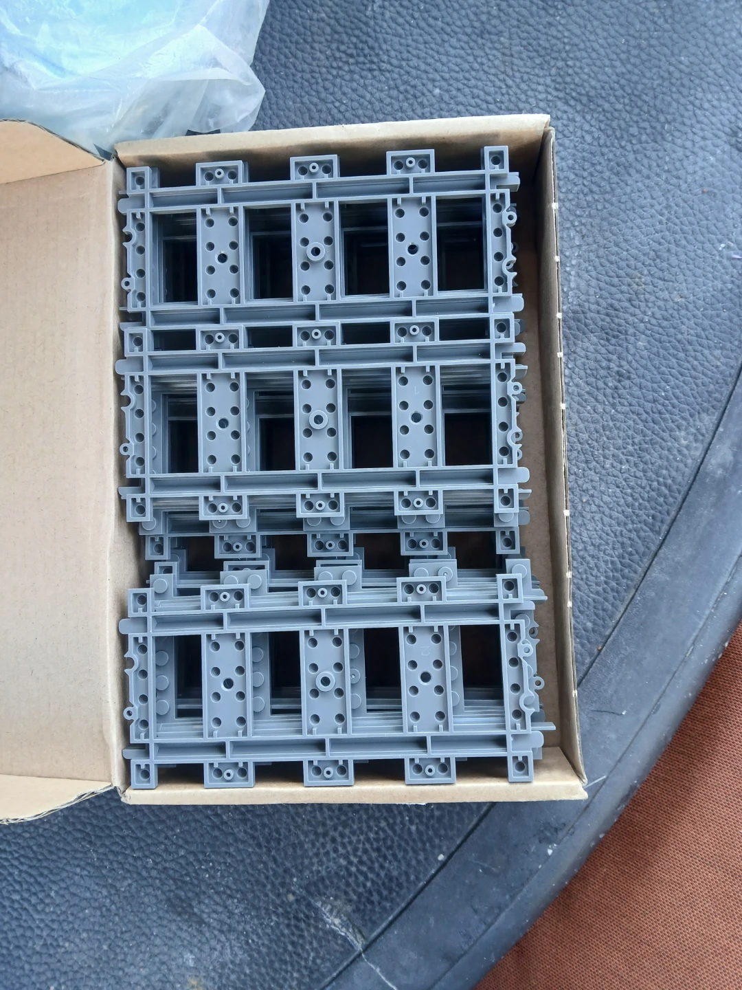 Gray straight building block toy train tracks - photo 3
