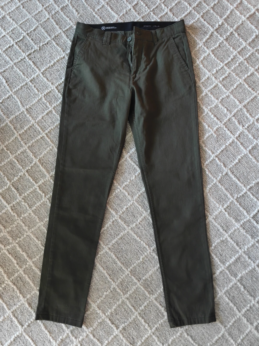 Lefties Chinos - Olive Green 31x30