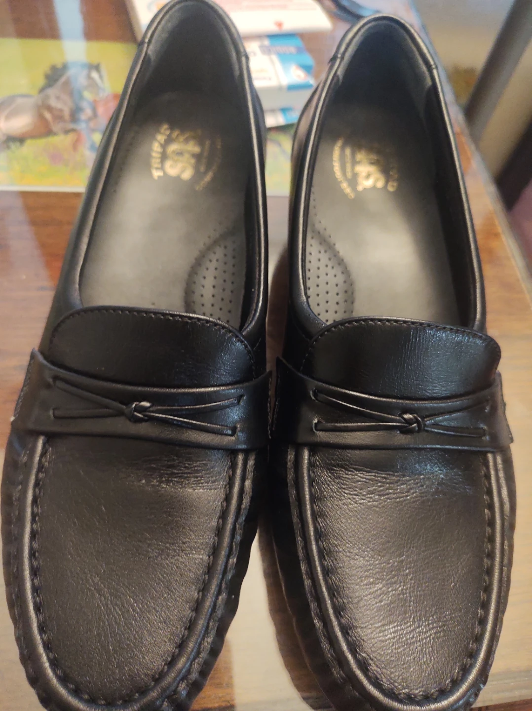 SAS Tripad Shoes - Black Leather Loafers