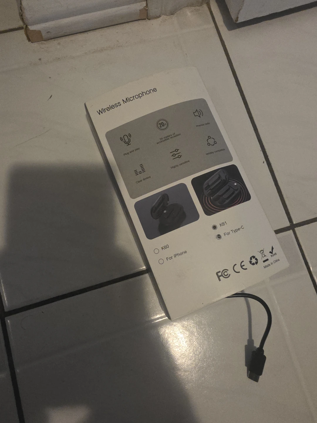 Wireless Microphone for iPhone or Type-C