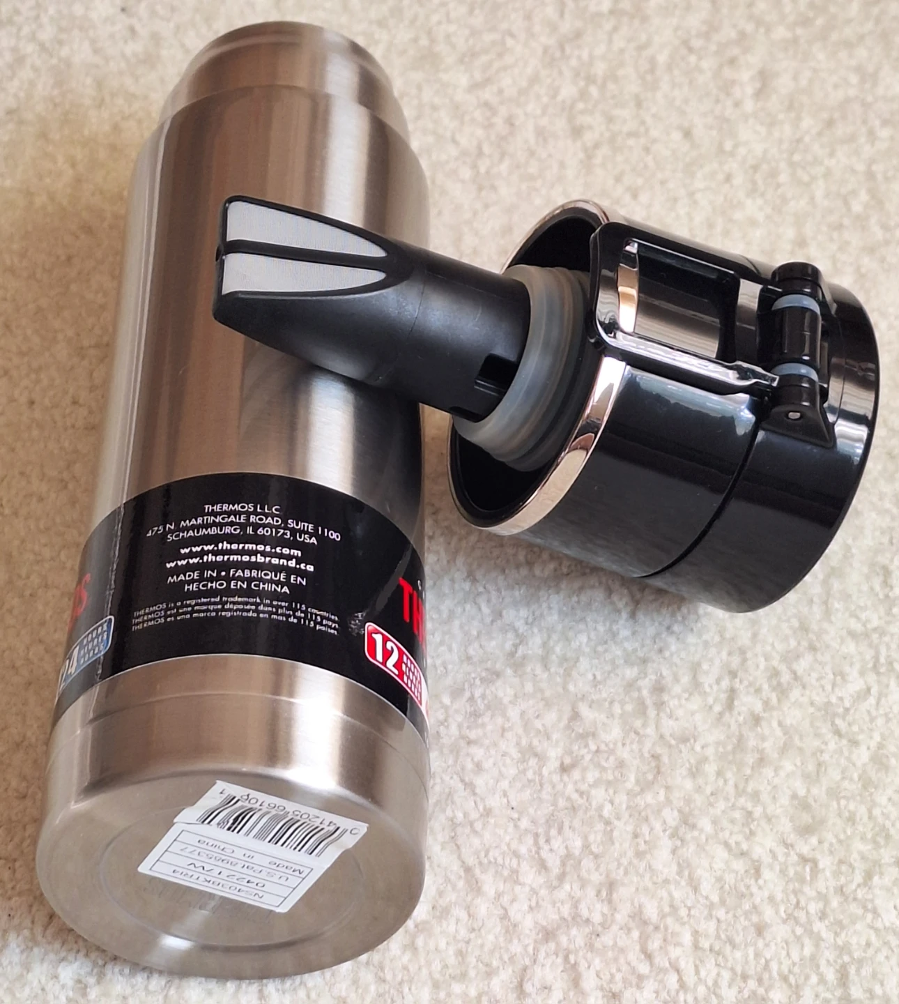 Thermos Stainless Steel Vacuum Insulated Bottle 16 oz