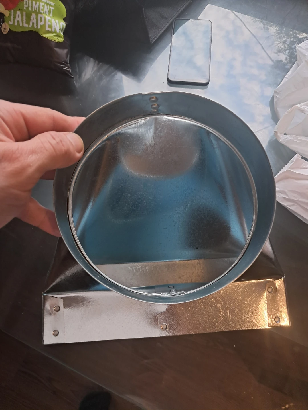 Galvanized Metal Transition Duct 6inch - photo 3