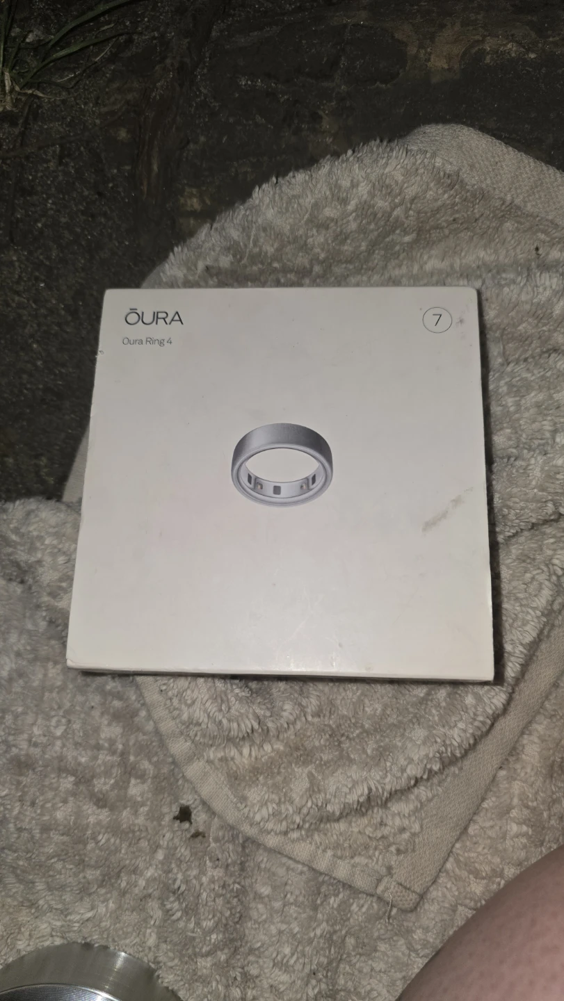 Oura Ring 4 Brushed Silver Size 7