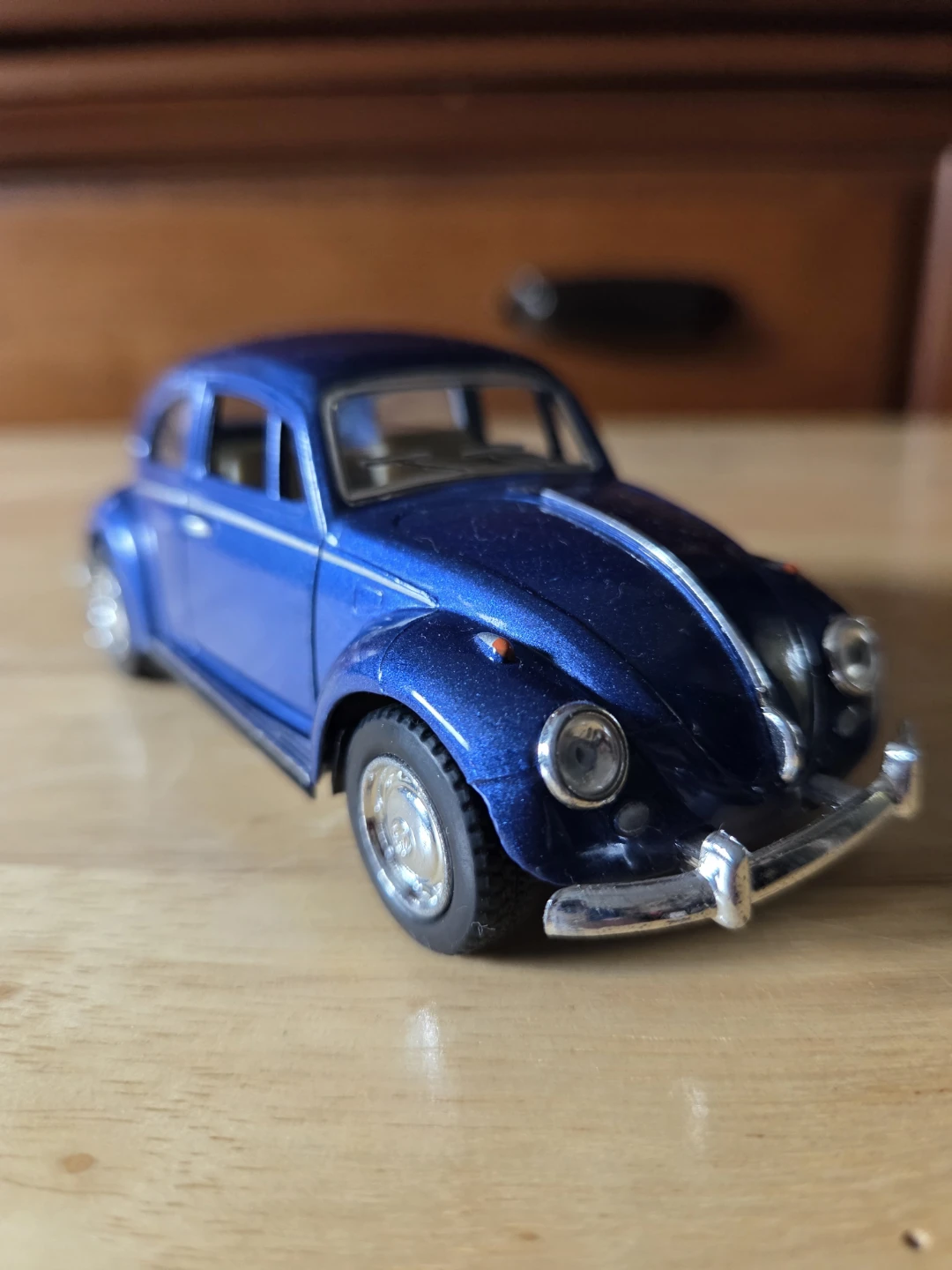 Blue 1967 Volkswagen Beetle Toy Car