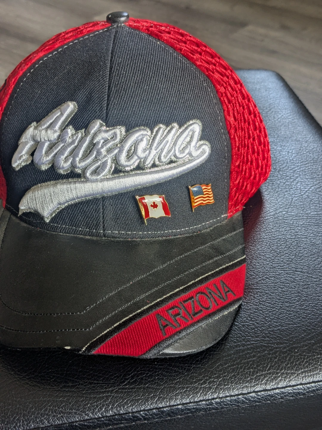 Arizona Baseball Cap with Canada and USA Pins