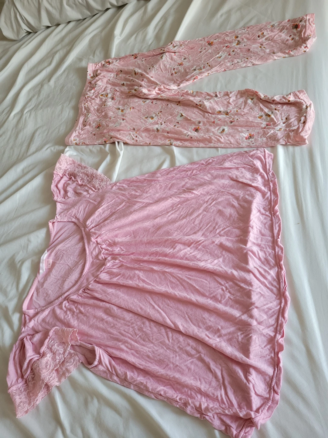 Victoria's Choice Pink Floral Pajama Set - Size M
