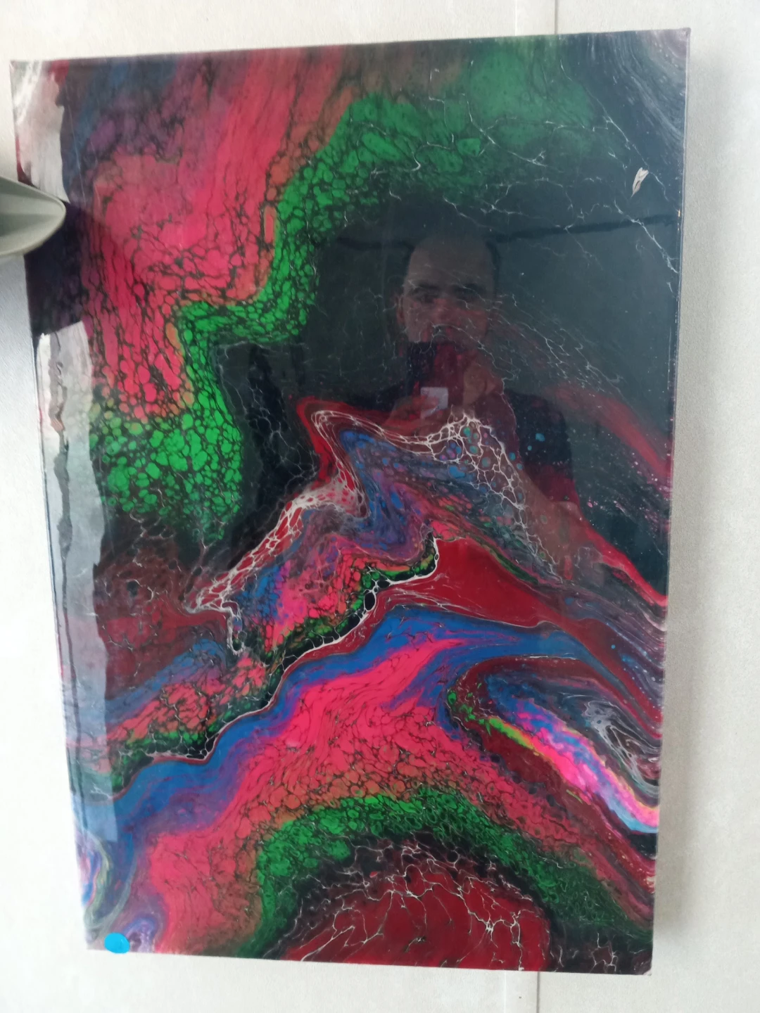 Vibrant Abstract Pour Painting