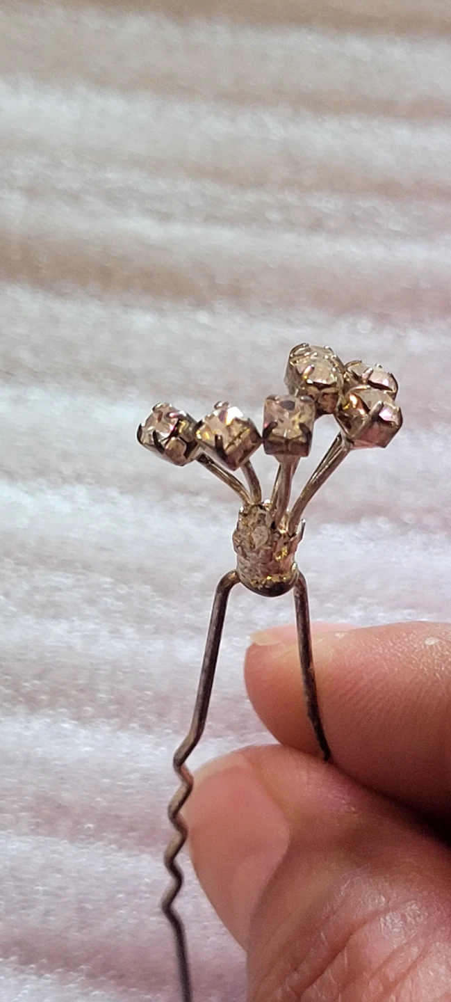 Rhinestone Flower Hair Pin - photo 5