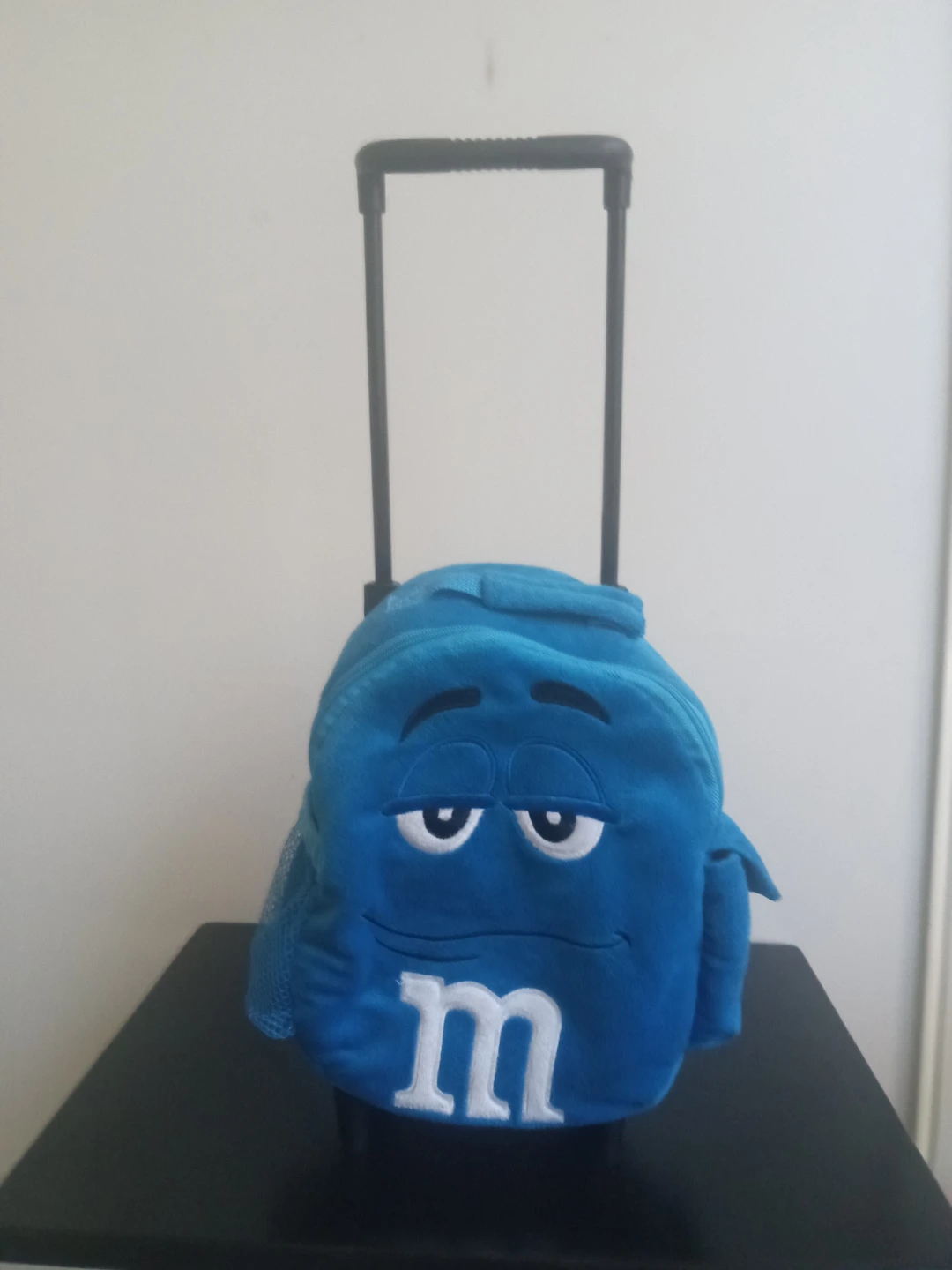 Blue M&M Plush Rolling Backpack - photo 2