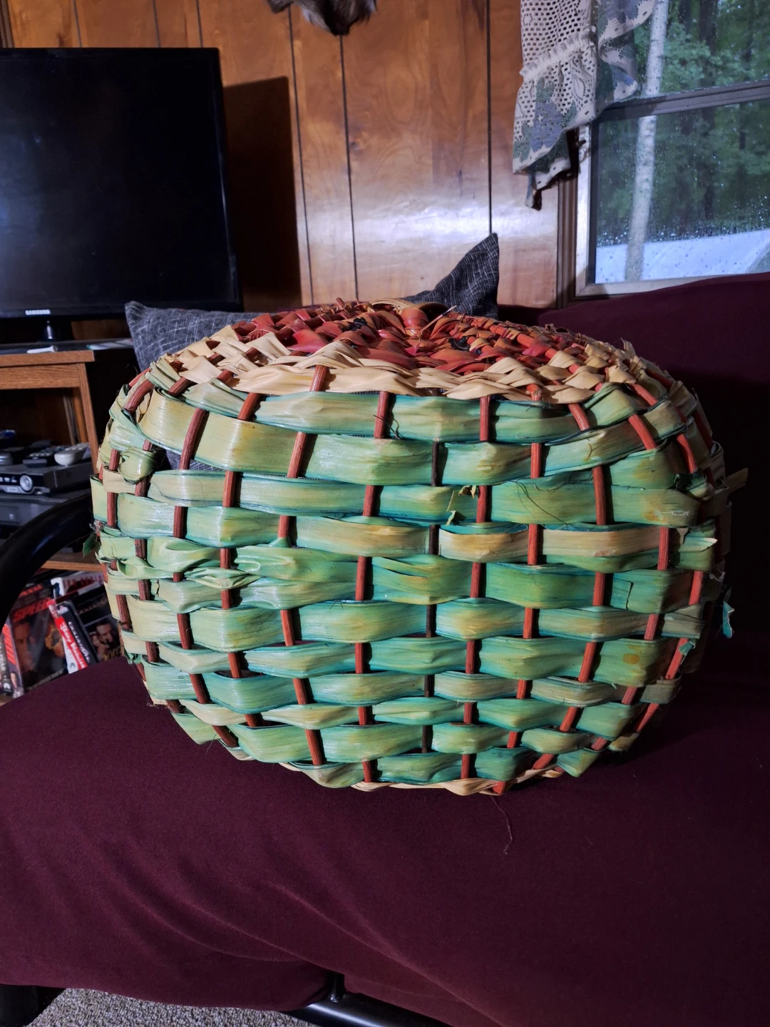 Woven Basket with Handle - photo 2