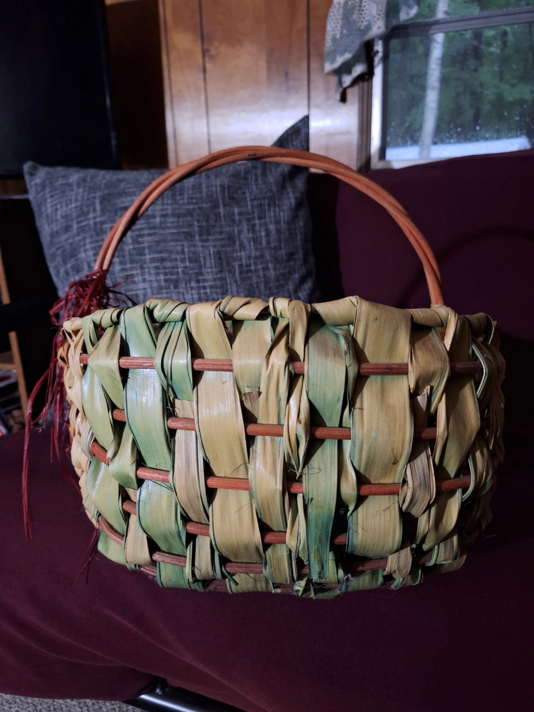 Woven Basket with Handle - photo 3