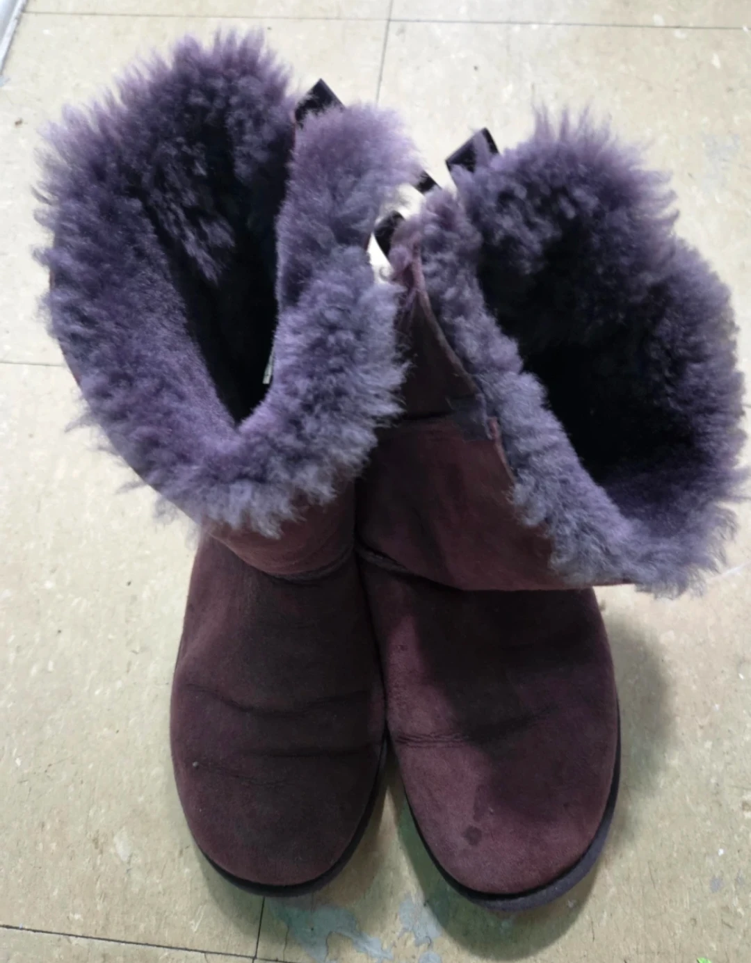 Purple UGG Boots with Bows Size 7