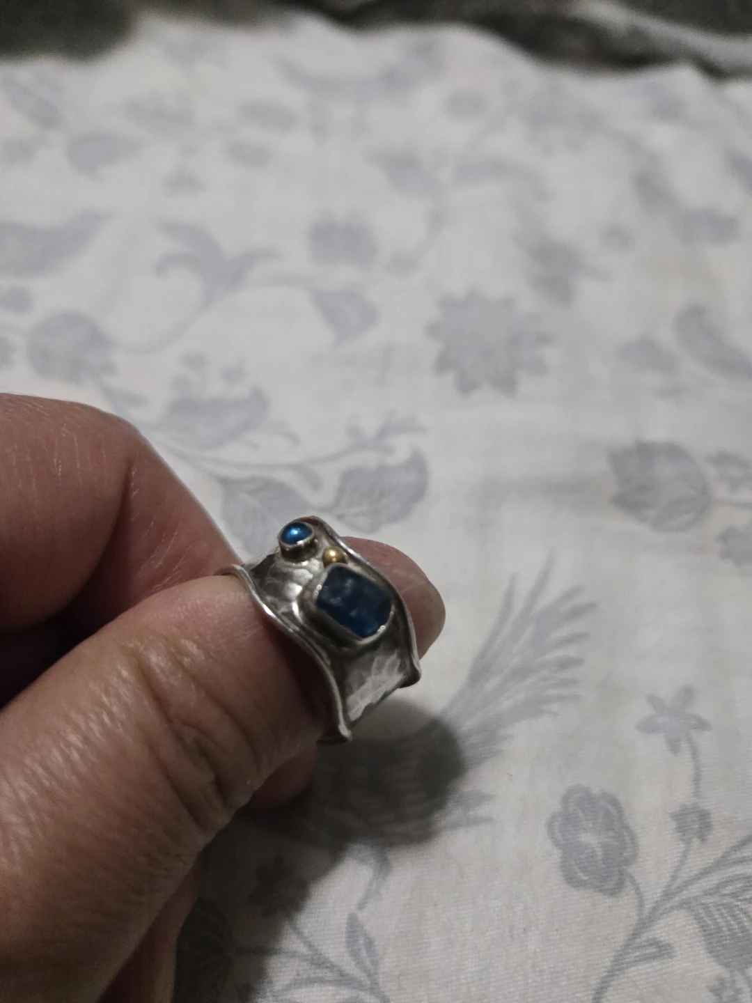 Vintage Sterling Silver Artisan Ring size 10 - photo 4