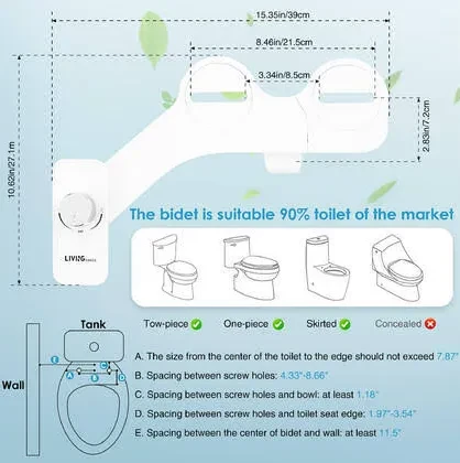 (BRAND NEW) Ultra-Thin Bidet Attachment - photo 2