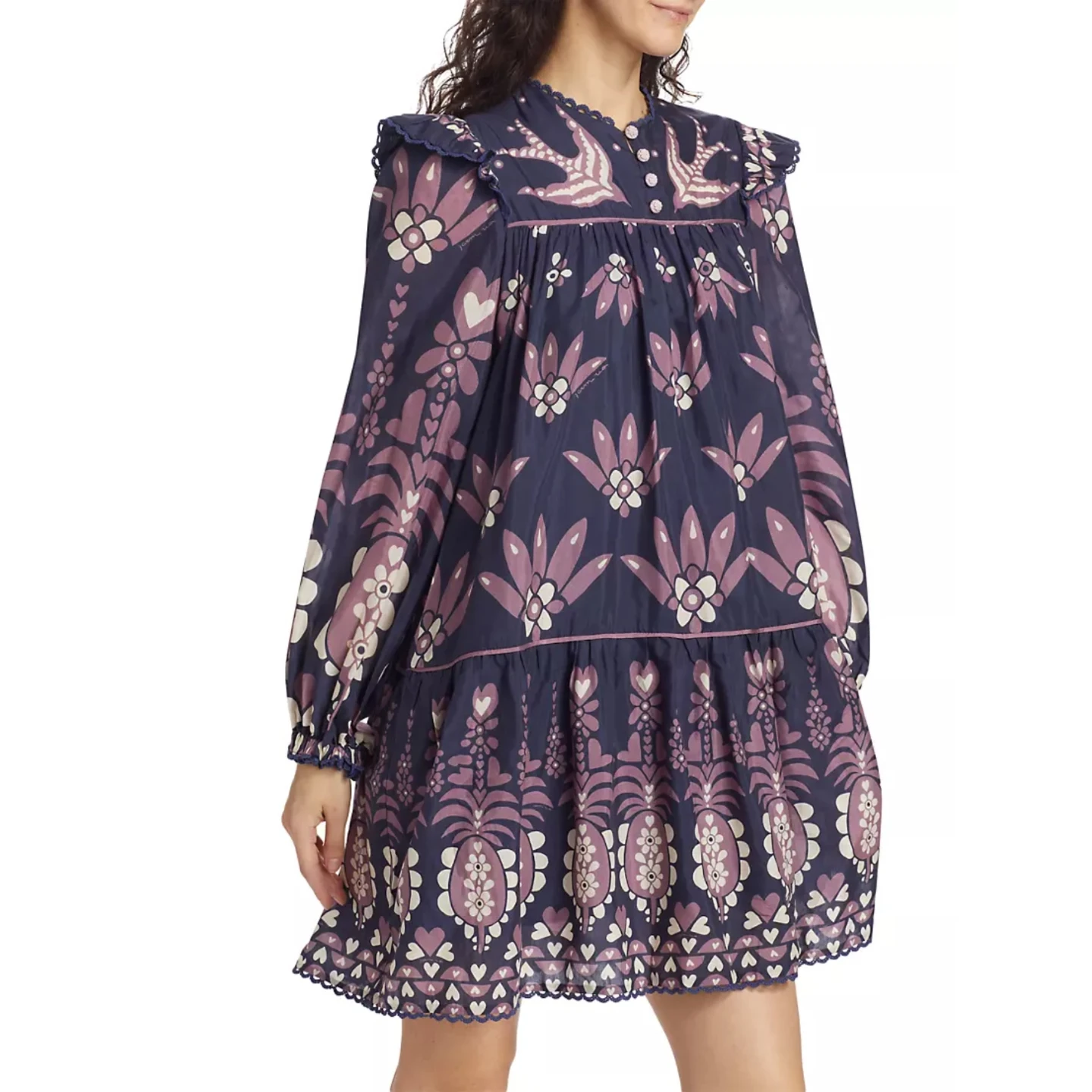 FARM Rio Navy Floral Print Mini Dress - photo 2
