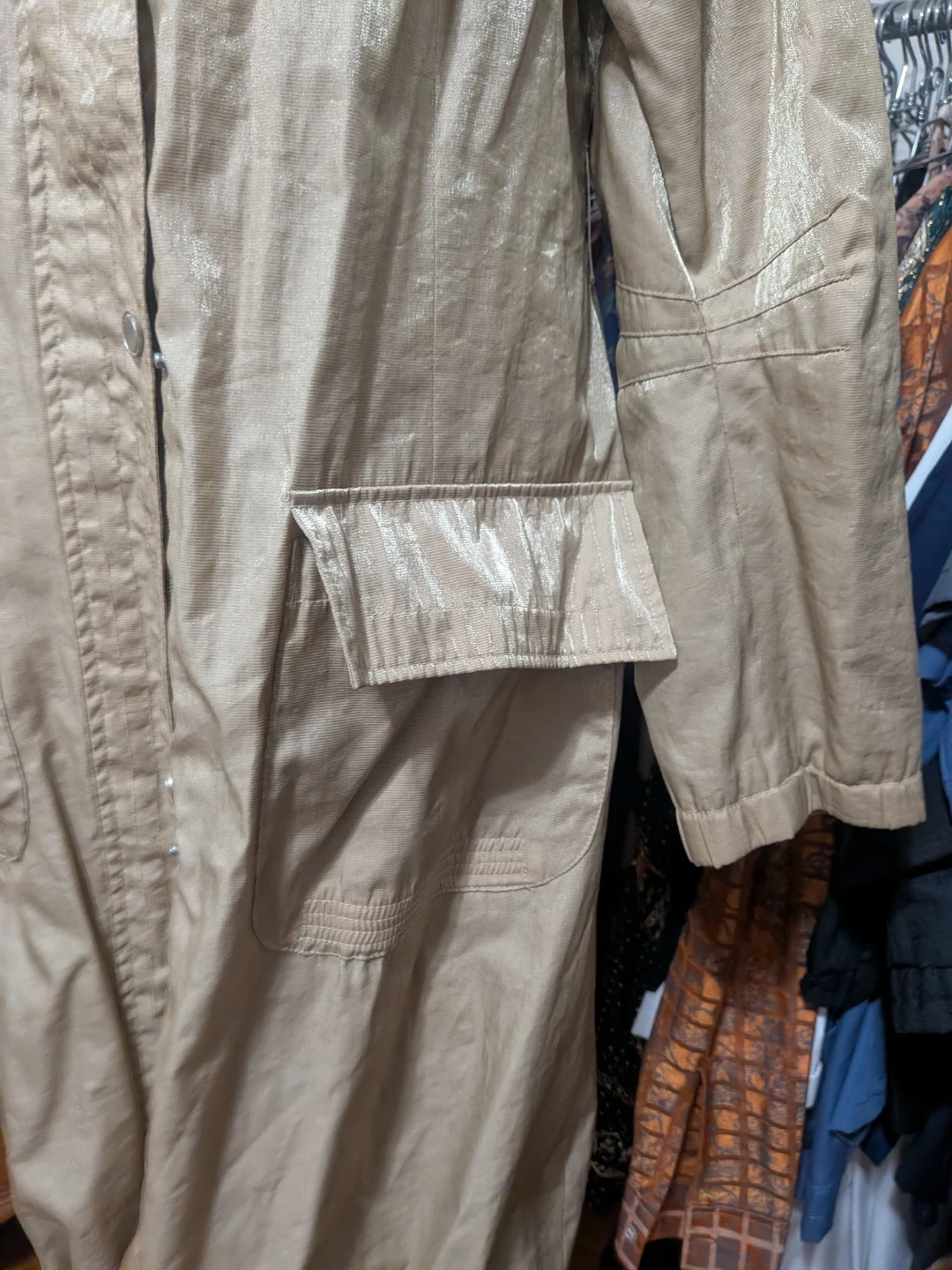 Pizzazz Tan Hooded Rain Jacket - photo 5