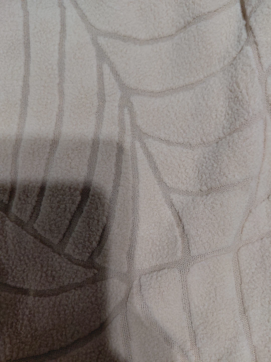 4 Beige Accent Chair cover with Leaf Pattern - photo 5