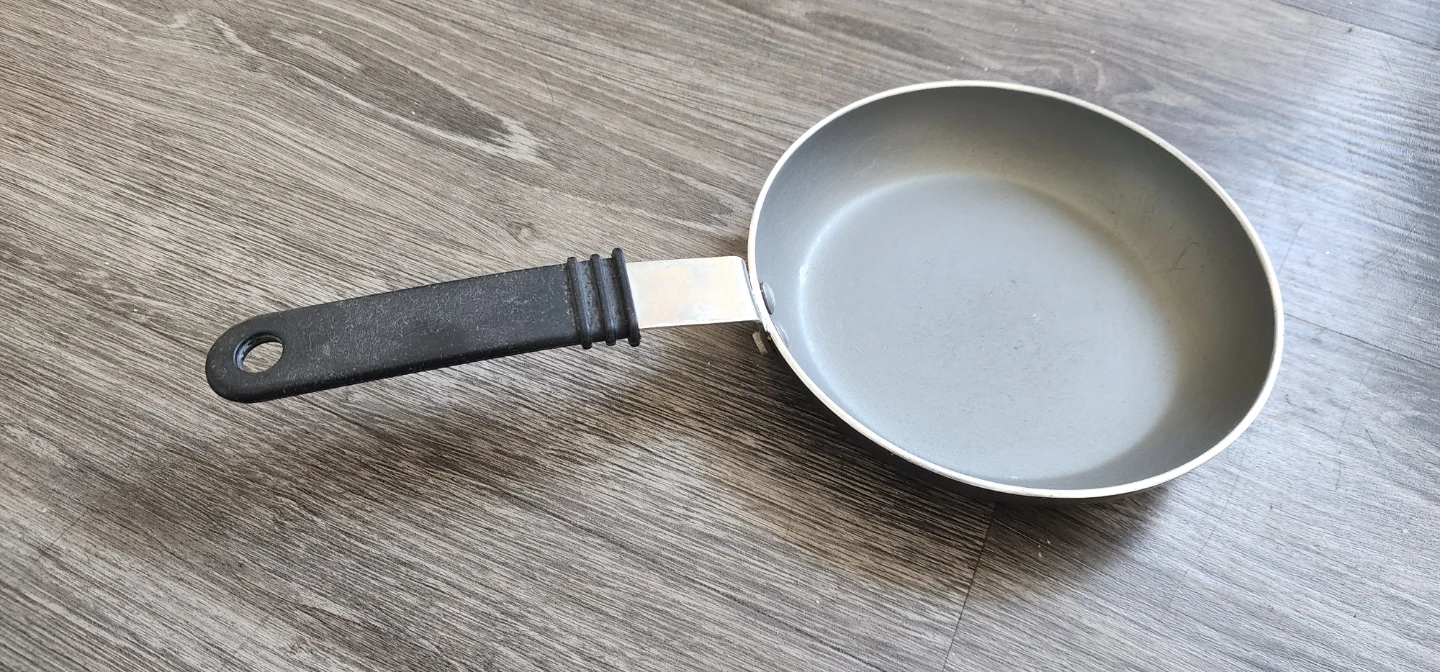 Small Frying Pan with Black Handle