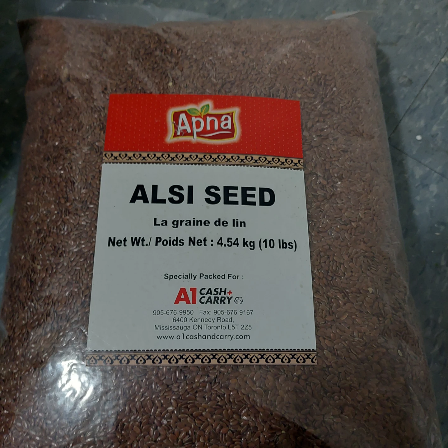 Flaxseeds - 4.54 kg / 10 lbs