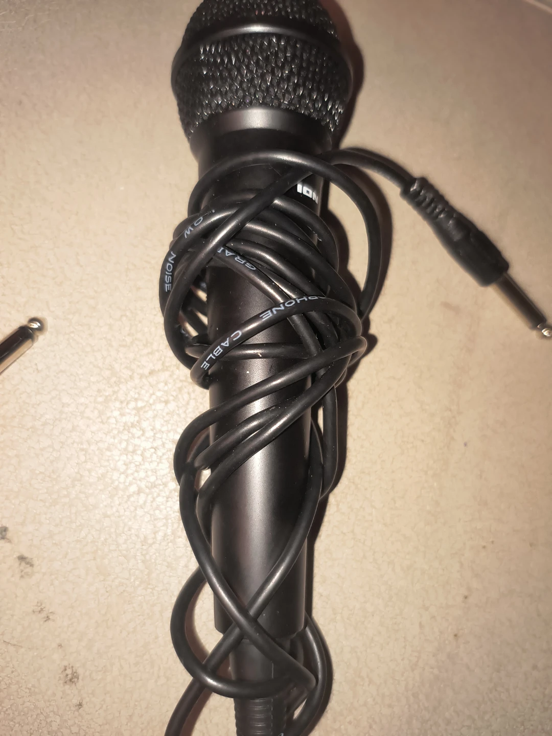 2x Black Microphones with Cables - photo 2