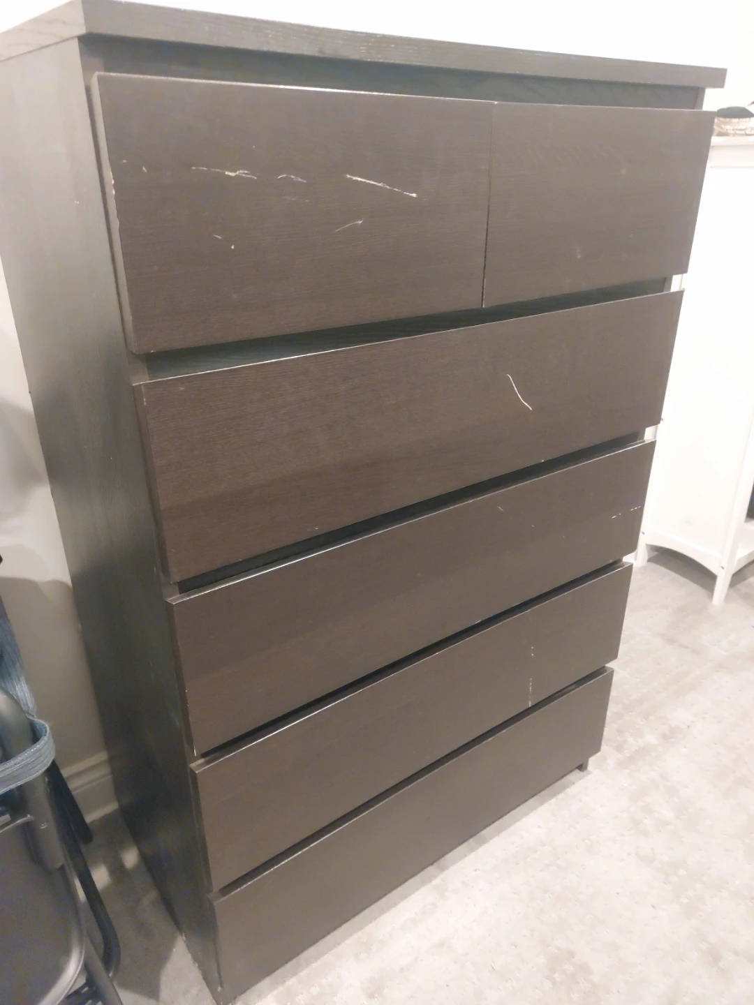 Dark Brown 6-Drawer Dresser - photo 2