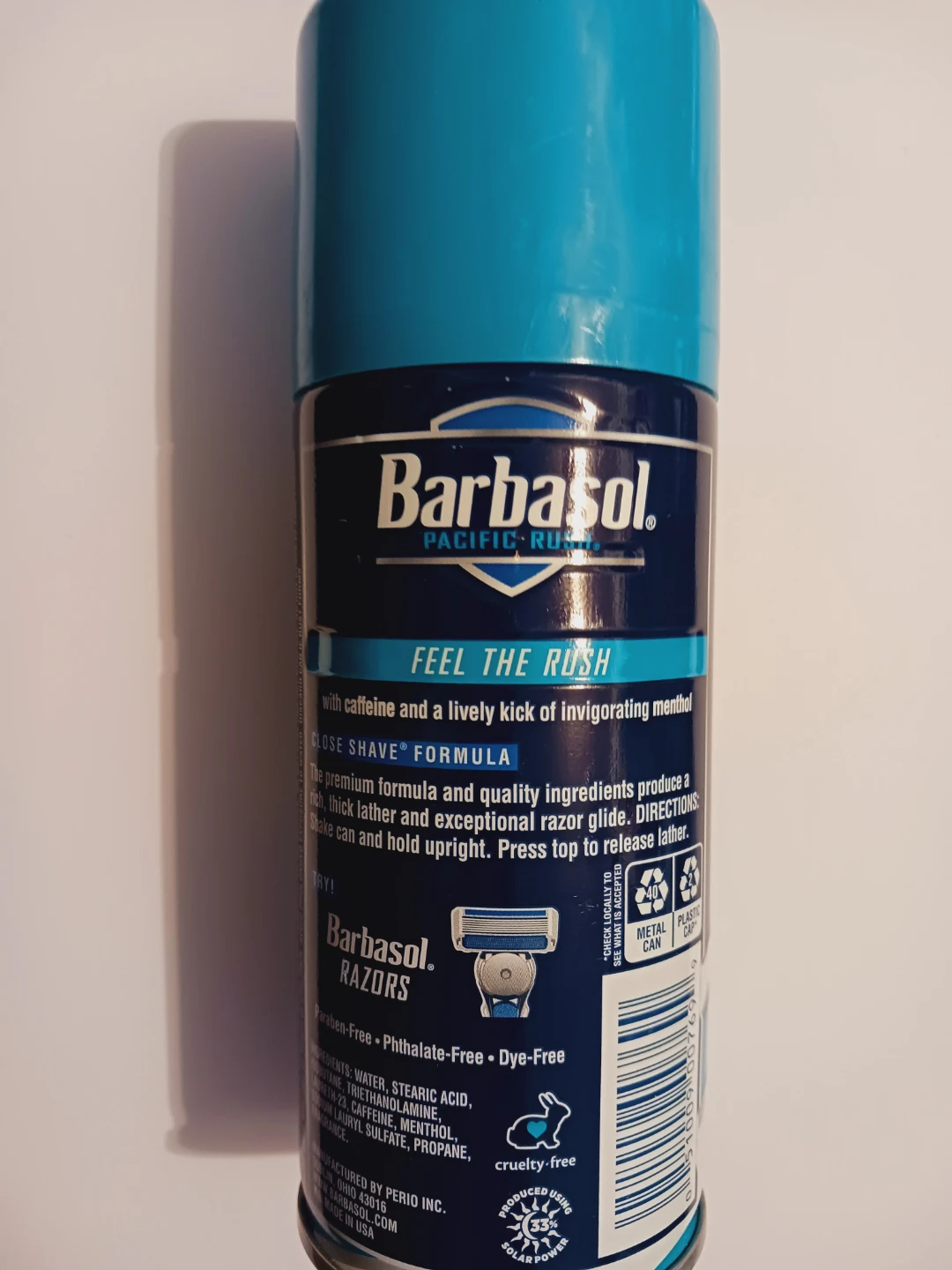 New !! Barbasol Pacific Rush Shaving Cream 7 oz - photo 3