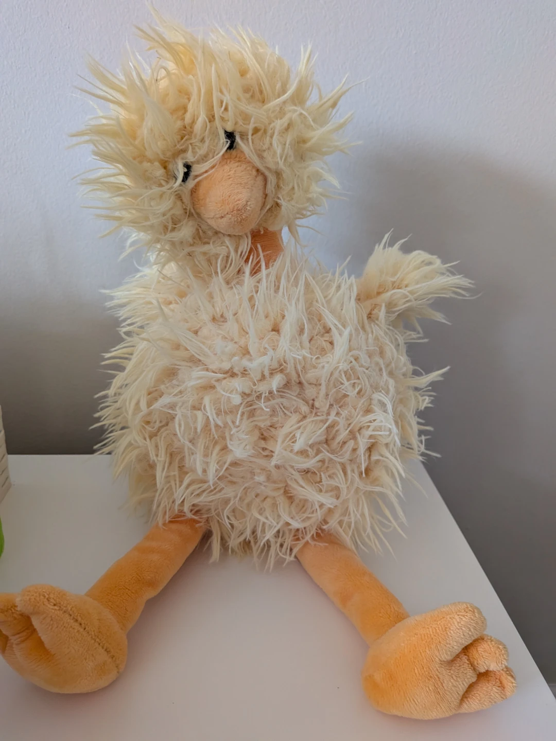 Fuzzy Cream Chick Plush Toy