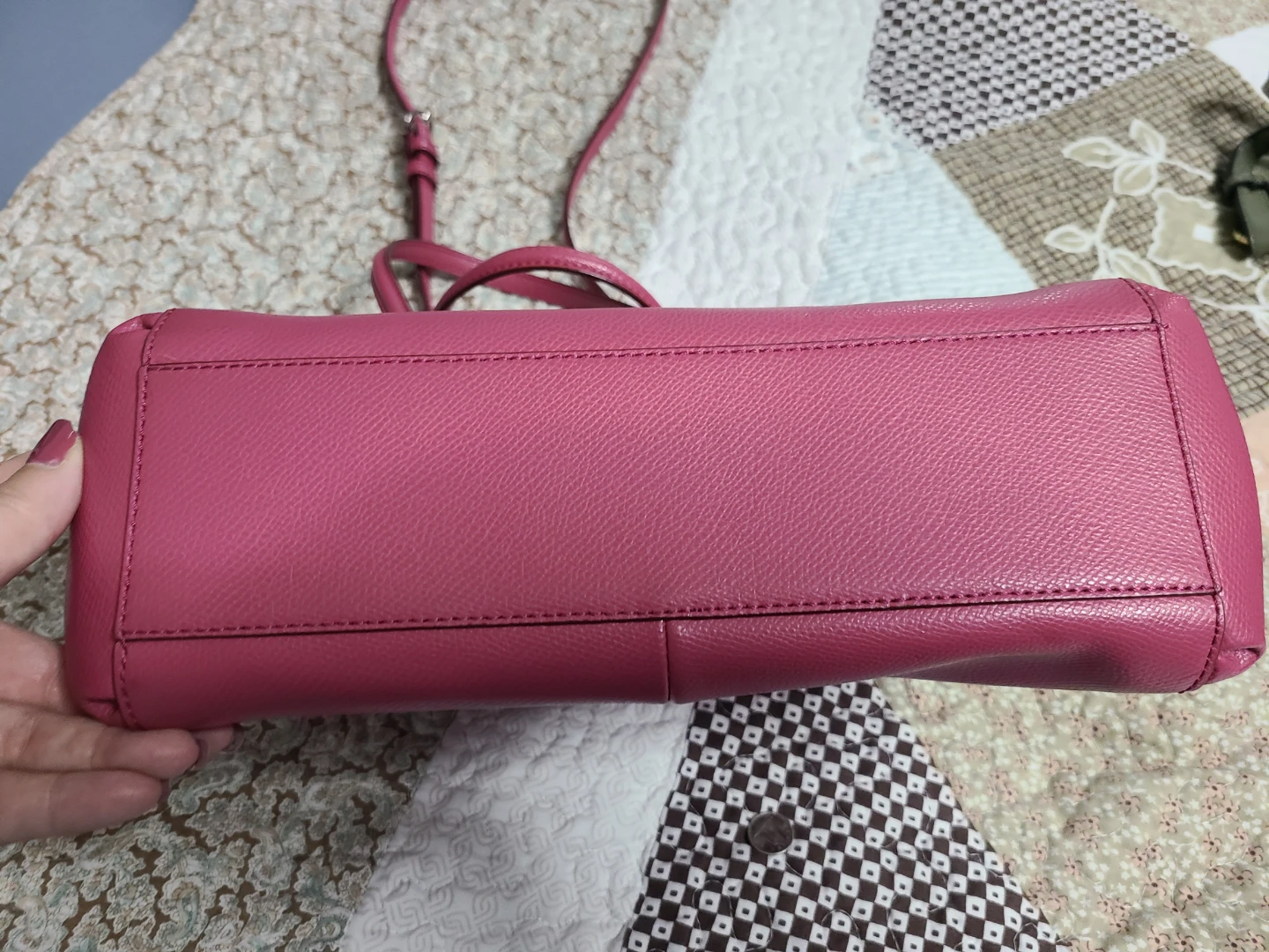 Coach Pink Leather Satchel Handbag - photo 5