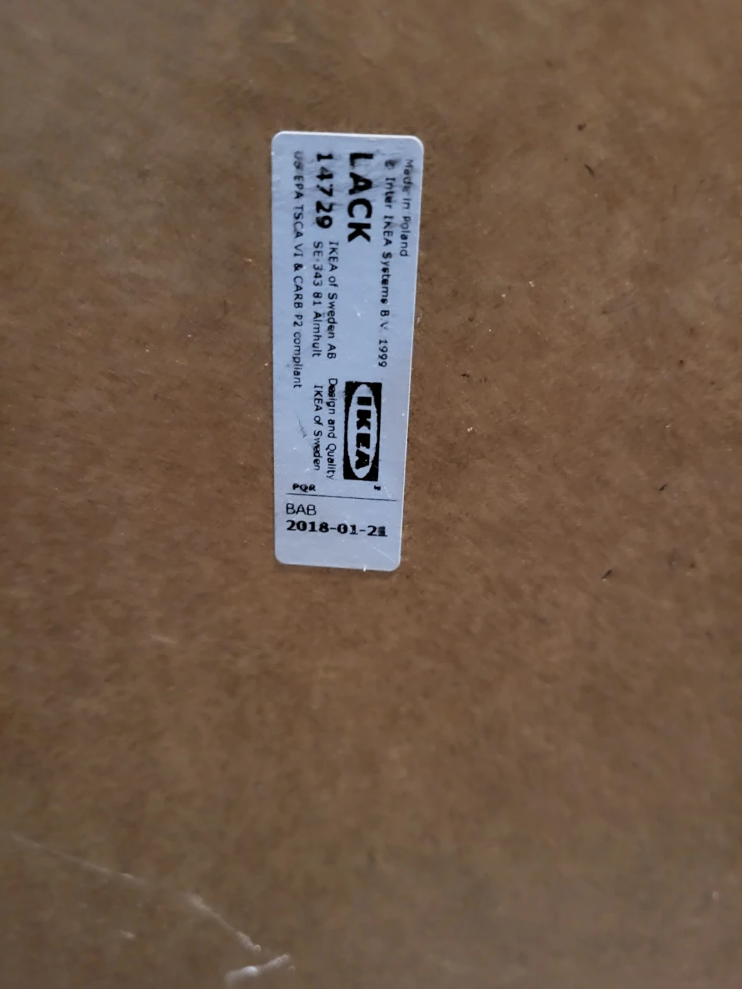 Black IKEA LACK Side Table - photo 4