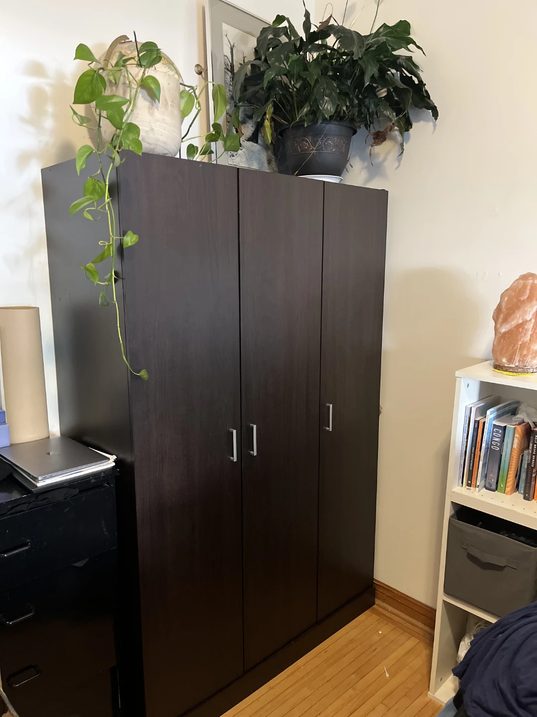 Modern 3-Door Wardrobe / Armoire Closet –Brown – Great Condition