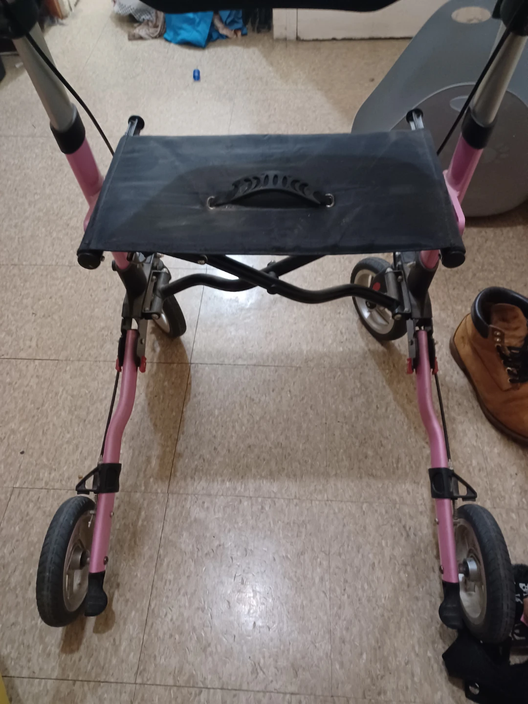Pink Rollator Walker with Seat - photo 3