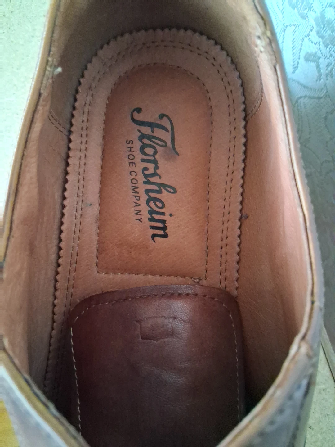 Florsheim Men's Brown Leather Oxford Shoes - photo 3