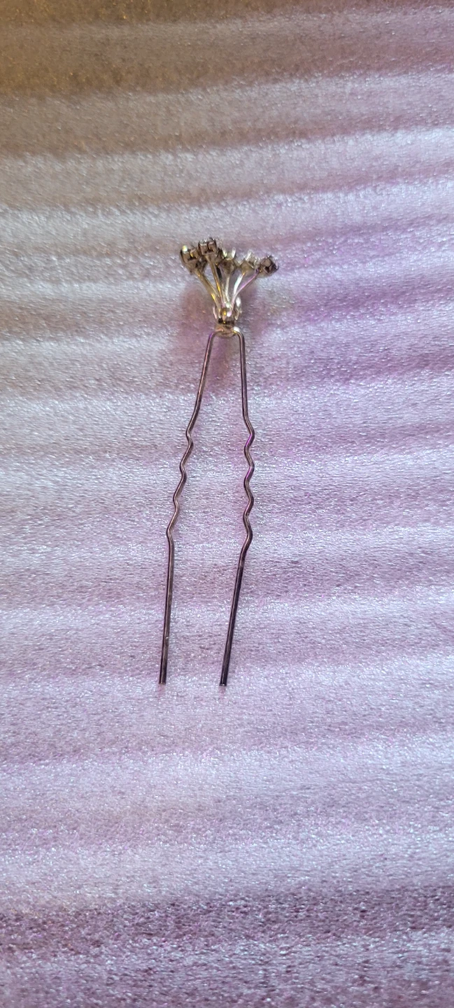 Rhinestone Flower Hair Pin - photo 3