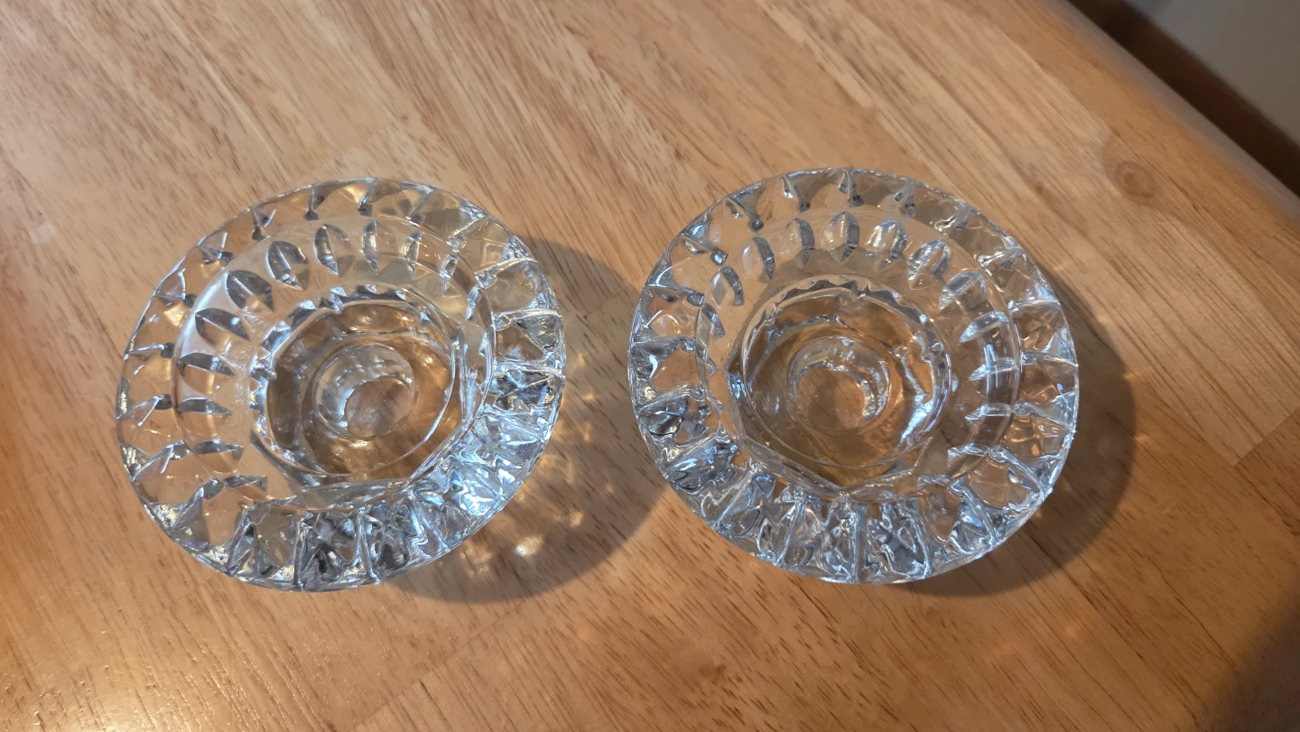 Vintage Glass Votive Candle Holders Set - photo 3