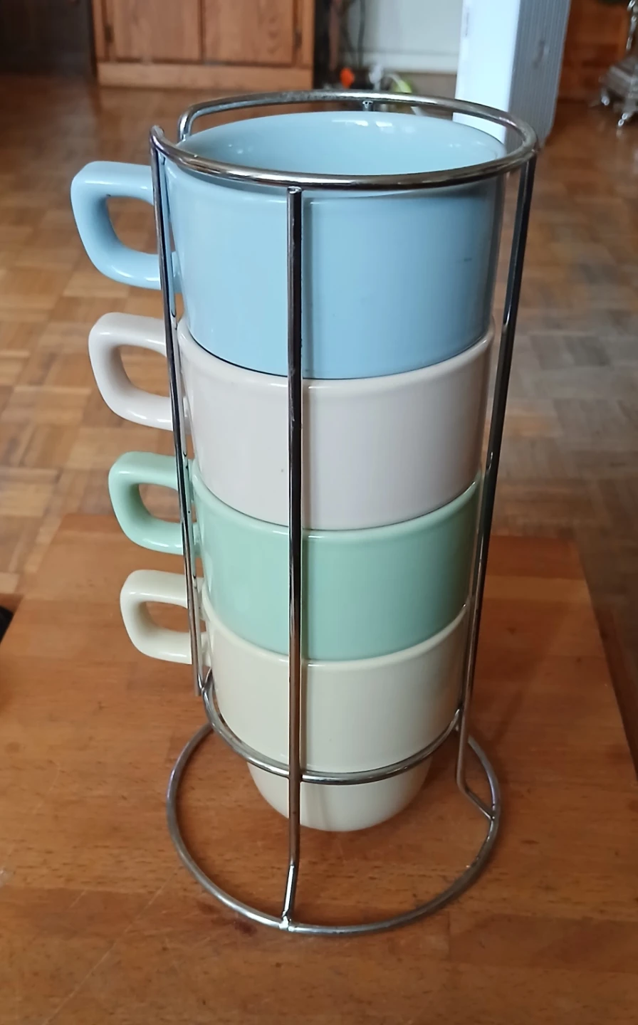 Stacking Mugs with Stand