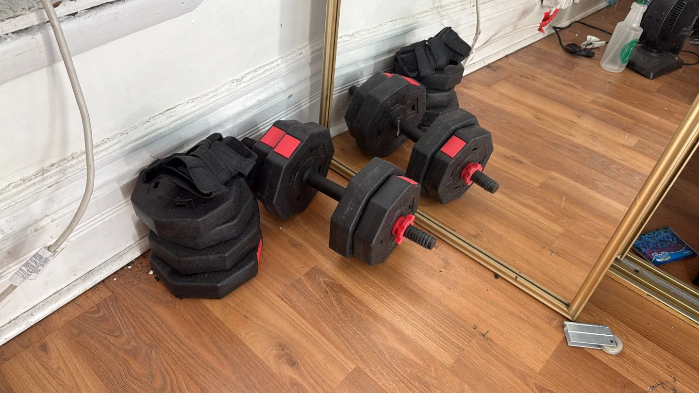 Adjustable Dumbbell Set with Weights