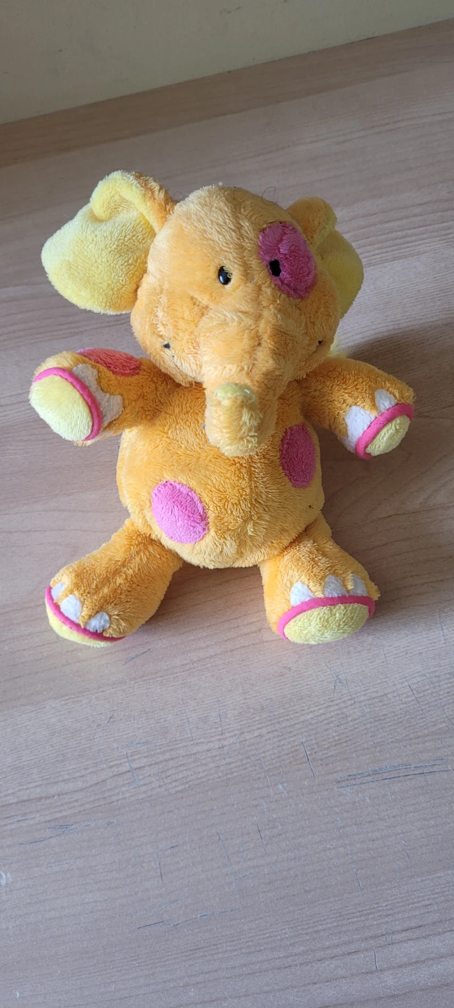 Orange Elephant Plush Toy