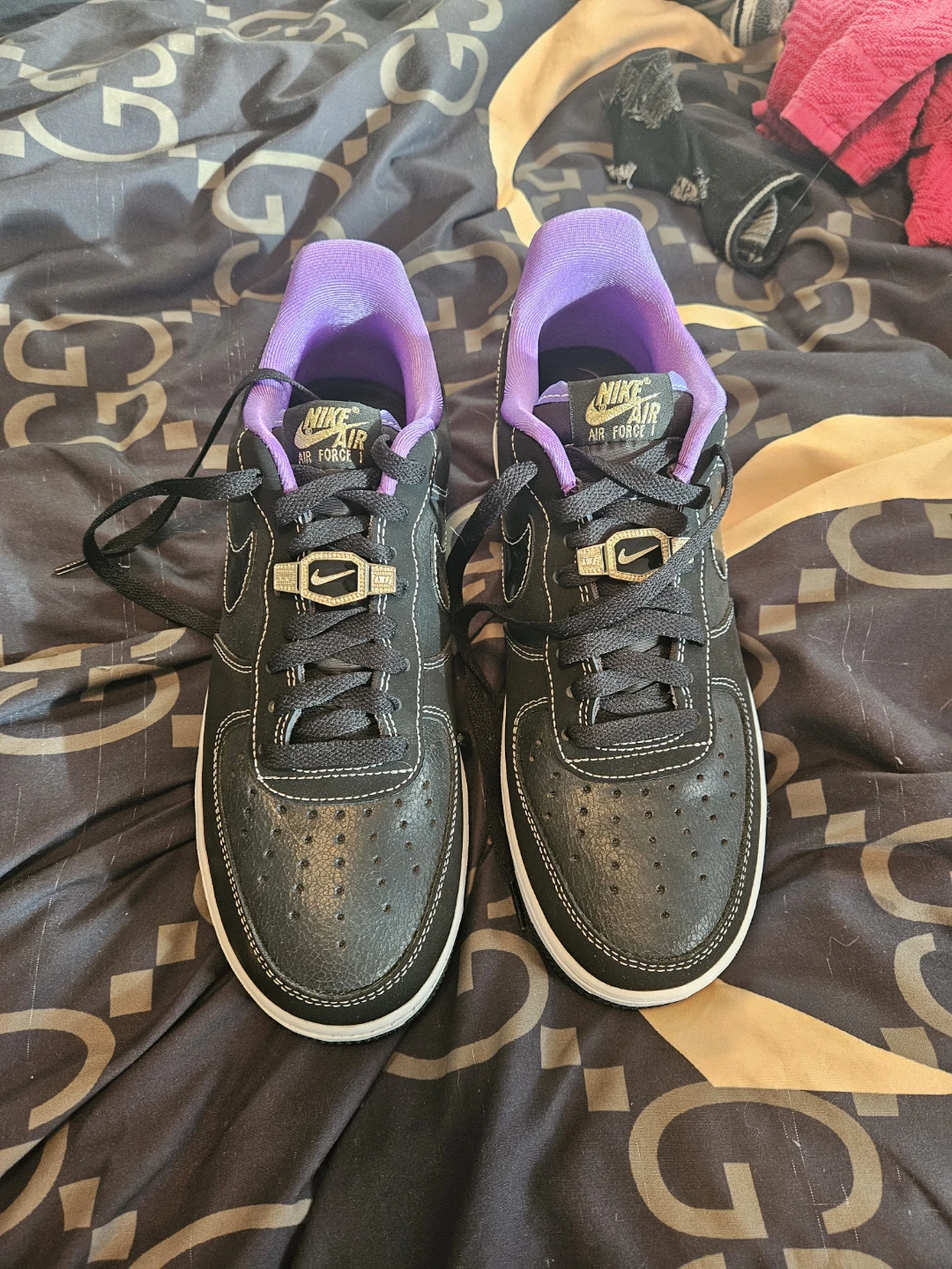 Nike Air Force 1 '07 LV8 EMB Black/Grey Shoes
