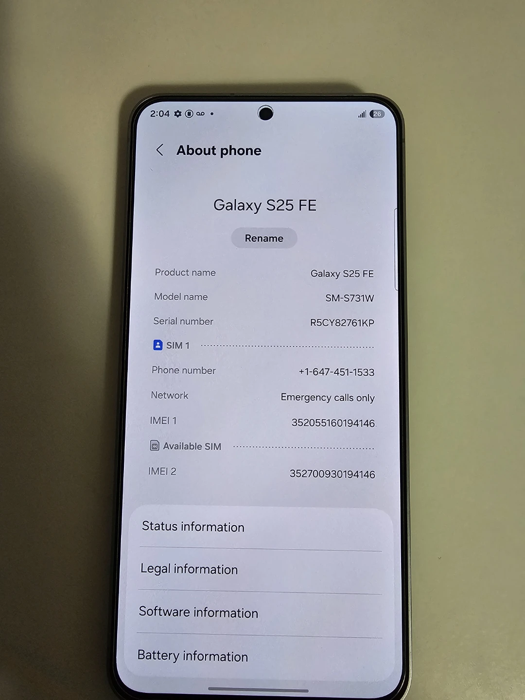 ✨ Samsung Galaxy S25 FE – 128GB – Excellent Condition ✨ - photo 2