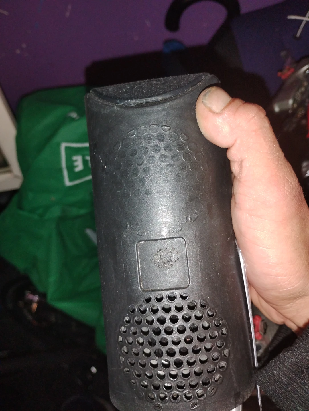Black portable speaker