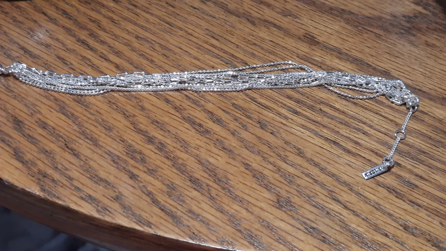 Pilgrim Multi-Strand Silver Necklace and Bracelet set